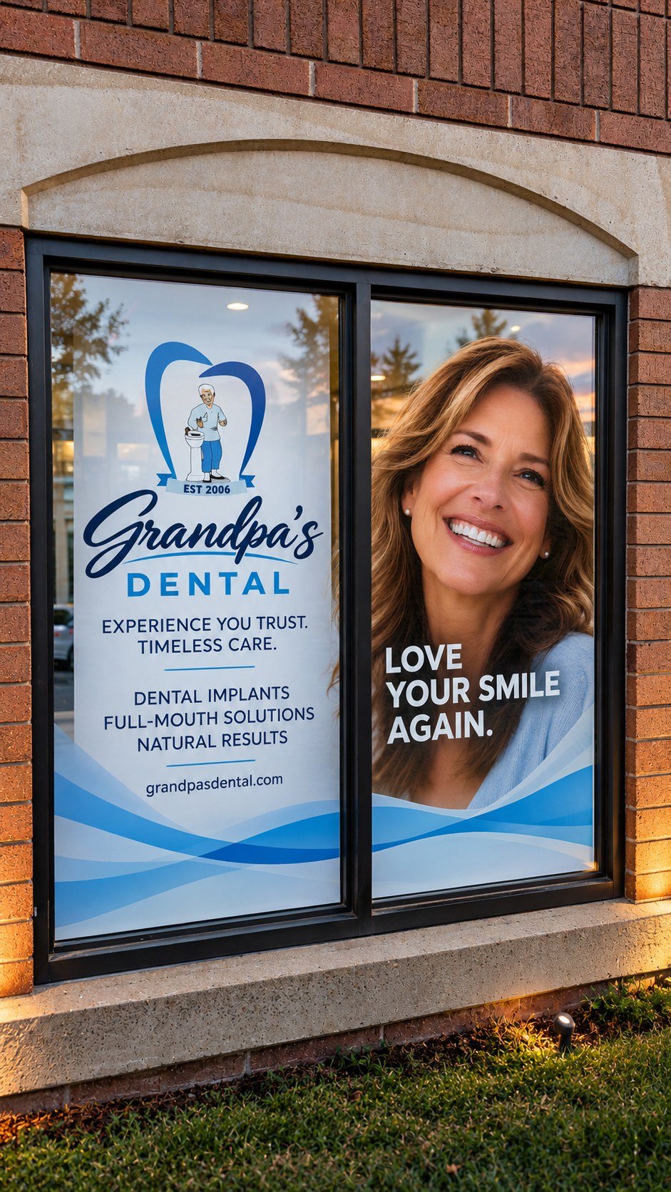 Printed window advertising